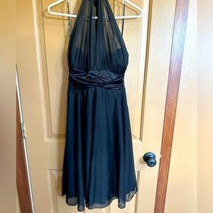 Vintage early mid 2000s Halter Black Party dress.